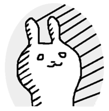everyday phrase rabbit sticker #13886829