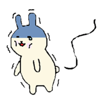 everyday phrase rabbit sticker #13886830
