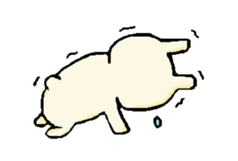 everyday phrase rabbit sticker #13886831