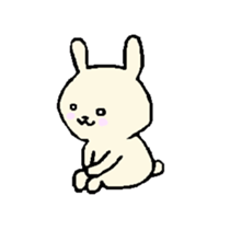 everyday phrase rabbit sticker #13886832