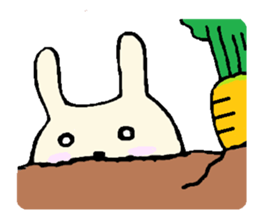everyday phrase rabbit sticker #13886837