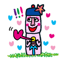 Moai and Makemake sticker #13886959