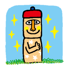 Moai and Makemake sticker #13886962