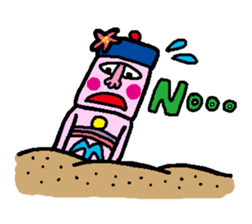 Moai and Makemake sticker #13886963