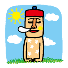 Moai and Makemake sticker #13886964