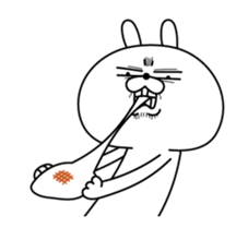 Rabbit expression is too rich (New Year) sticker #13887175