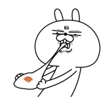 Rabbit expression is too rich (New Year) sticker #13887175