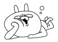 Rabbit expression is too rich (New Year) sticker #13887179
