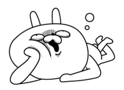 Rabbit expression is too rich (New Year) sticker #13887179