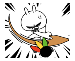 Rabbit expression is too rich (New Year) sticker #13887181