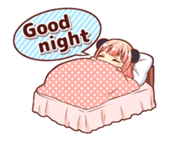 Panda maid girl animated sticker #13887189