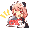 Panda maid girl animated