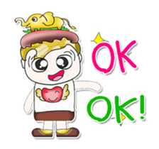 Hi! My name is Kawada. Love elephant.^_^ sticker #13887230