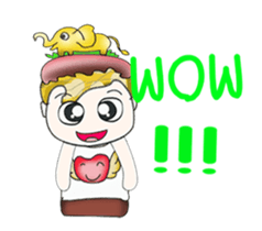 Hi! My name is Kawada. Love elephant.^_^ sticker #13887231