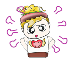 Hi! My name is Kawada. Love elephant.^_^ sticker #13887236