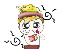 Hi! My name is Kawada. Love elephant.^_^ sticker #13887238