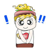 Hi! My name is Kawada. Love elephant.^_^ sticker #13887240