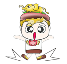 Hi! My name is Kawada. Love elephant.^_^ sticker #13887243