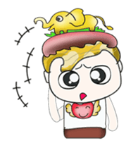 Hi! My name is Kawada. Love elephant.^_^ sticker #13887251