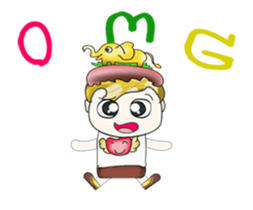 Hi! My name is Kawada. Love elephant.^_^ sticker #13887253