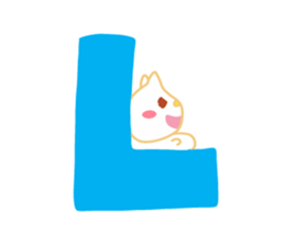 Present Stickers [HACHITA 3 Alphabet] sticker #13888009