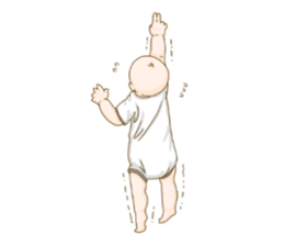 baby sticker of subdued hue. sticker #13888279