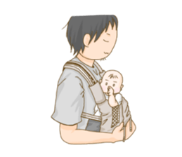 baby sticker of subdued hue. sticker #13888281