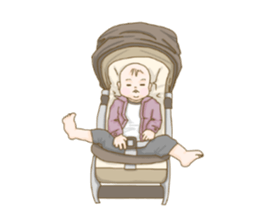 baby sticker of subdued hue. sticker #13888282