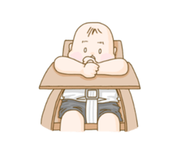 baby sticker of subdued hue. sticker #13888290