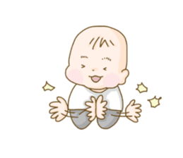 baby sticker of subdued hue. sticker #13888294