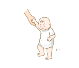 baby sticker of subdued hue. sticker #13888296