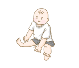 baby sticker of subdued hue. sticker #13888299