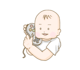 baby sticker of subdued hue. sticker #13888303