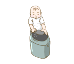 baby sticker of subdued hue. sticker #13888310