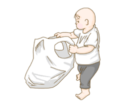 baby sticker of subdued hue. sticker #13888311