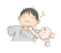 baby sticker of subdued hue. sticker #13888312