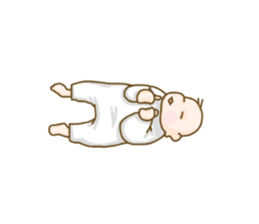 baby sticker of subdued hue. sticker #13888316