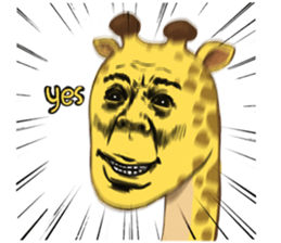 Jook gru Giraffe EN sticker #13890813