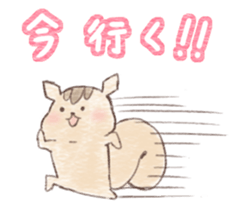 Squirrel can not be represented emotions sticker #13890945