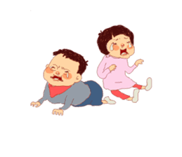 child's small daily life sticker #13891280