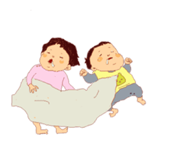 child's small daily life sticker #13891282