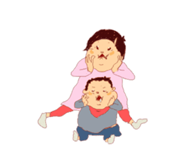 child's small daily life sticker #13891284