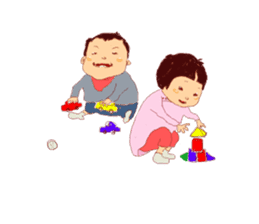 child's small daily life sticker #13891285