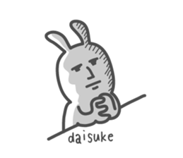 DAISUKE's basic pack,cute rabbit sticker #13892269
