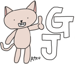 Atsucchan's White Sticker sticker #13892893