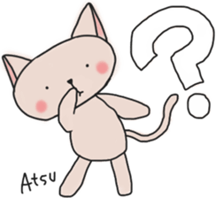 Atsucchan's White Sticker sticker #13892901