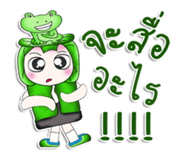 Mr. Miki. I love Frog.^__^ sticker #13892968