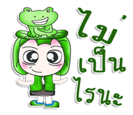 Mr. Miki. I love Frog.^__^ sticker #13892988