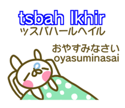 Morocco and Japanese sticker #13893196