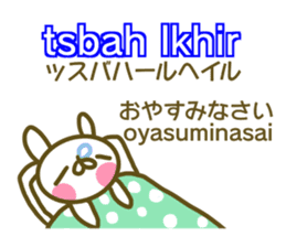 Morocco and Japanese sticker #13893196